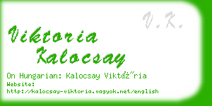 viktoria kalocsay business card